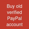 Buy old verified PayPal account
