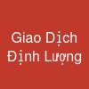 Giao Dịch Định Lượng
