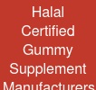 Halal Certified Gummy Supplement Manufacturers