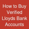 How to Buy Verified Lloyds Bank Accounts