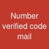 Number verified (code mail)