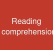 Reading comprehension