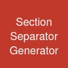 Section Separator Generator