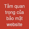 Tầm quan trọng của bảo mật website