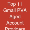 Top 11 Gmail PVA & Aged Account Providers