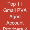Top 11 Gmail PVA & Aged Account Providers (2