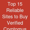 Top 15 Reliable Sites to Buy Verified Cryptomus Accounts