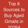 Top 8 Sources to Buy Aged Gmails in 20264