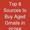 Top 8 Sources to Buy Aged Gmails in 20266