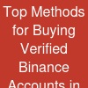 Top Methods for Buying Verified Binance Accounts in 2026