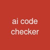 ai code checker