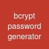 bcrypt password generator