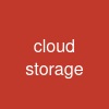cloud storage