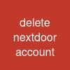 delete nextdoor account