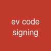 ev code signing