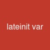 lateinit var