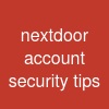 nextdoor account security tips