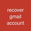 recover gmail account