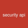 security api