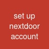 set up nextdoor account