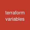 terraform variables