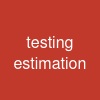 testing estimation