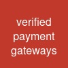 verified payment gateways