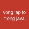 vong lap fo trong java