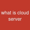 what is cloud server