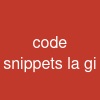 code snippets la gi