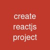 create reactjs project