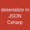 deserialize in JSON Csharp