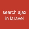 search ajax in laravel