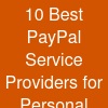 10 Best PayPal Service Providers for Personal and Business Users