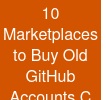 10 Marketplaces to Buy Old GitHub Accounts C