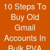 10 Steps To Buy Old Gmail Accounts In Bulk (PVA