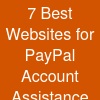 7 Best Websites for PayPal Account Assistance