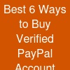 Best 6 Ways to Buy Verified PayPal Account