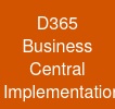 D365 Business Central Implementation