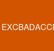 EXC_BAD_ACCESS