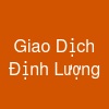 Giao Dịch Định Lượng