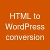 HTML to WordPress conversion