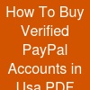 How To Buy Verified PayPal Accounts in Usa | PDF