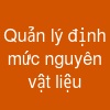 Quản lý định mức nguyên vật liệu