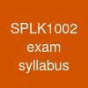 SPLK-1002 exam syllabus
