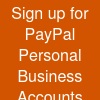 Sign up for PayPal | Personal & Business Accounts