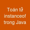 Toán tử instanceof trong Java