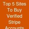 Top 5 Sites To Buy Verified Stripe Accounts