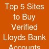 Top 5 Sites to Buy Verified Lloyds Bank Accounts