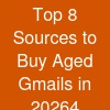 Top 8 Sources to Buy Aged Gmails in 20264